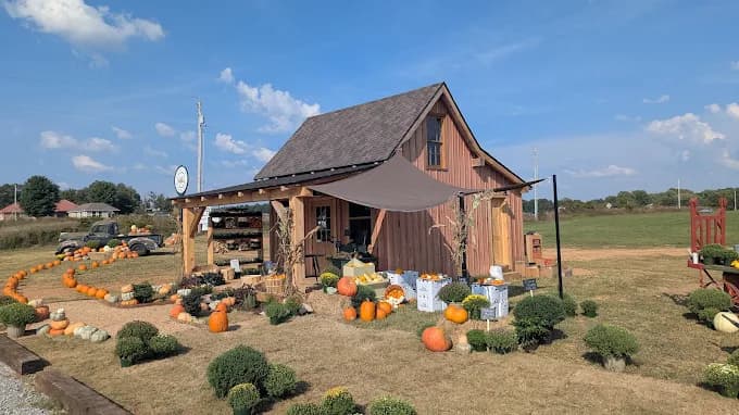 farmers market with fresh produce